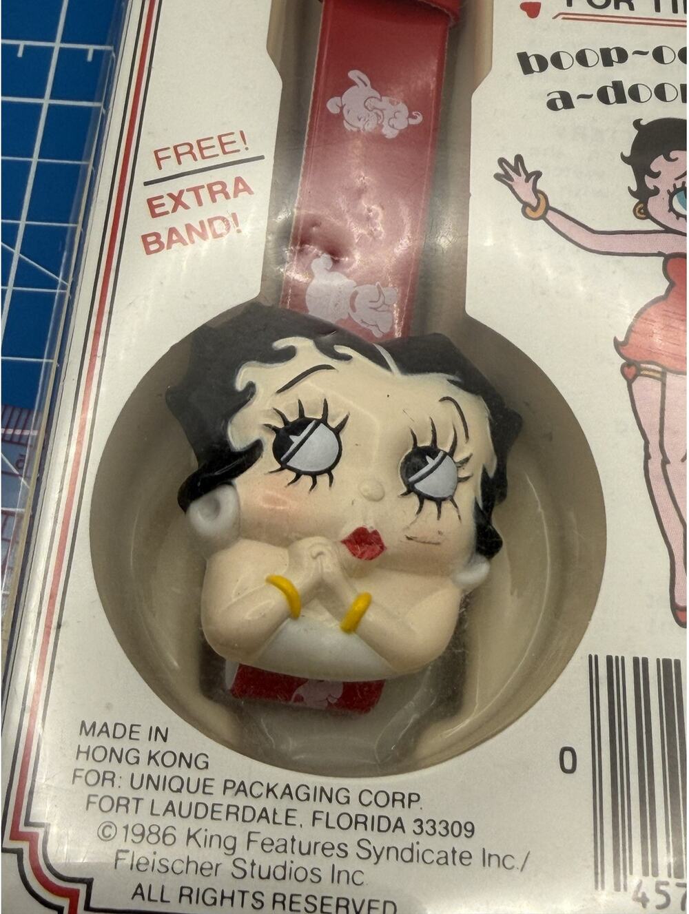 Betty Boop Character Wristwatch Red Band With Packaging